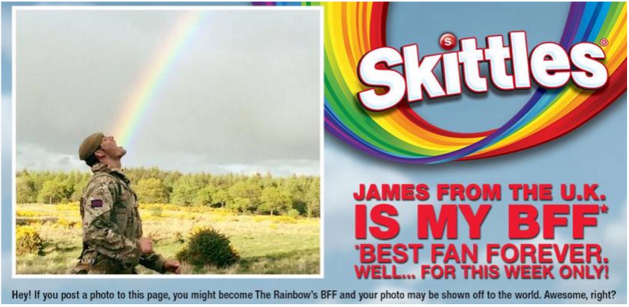 skittles rainbow contest