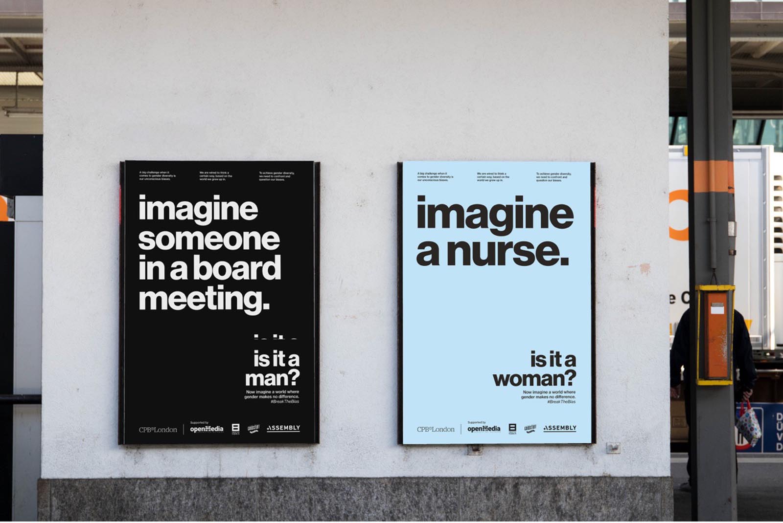 2 examples of the imagine campaign installed