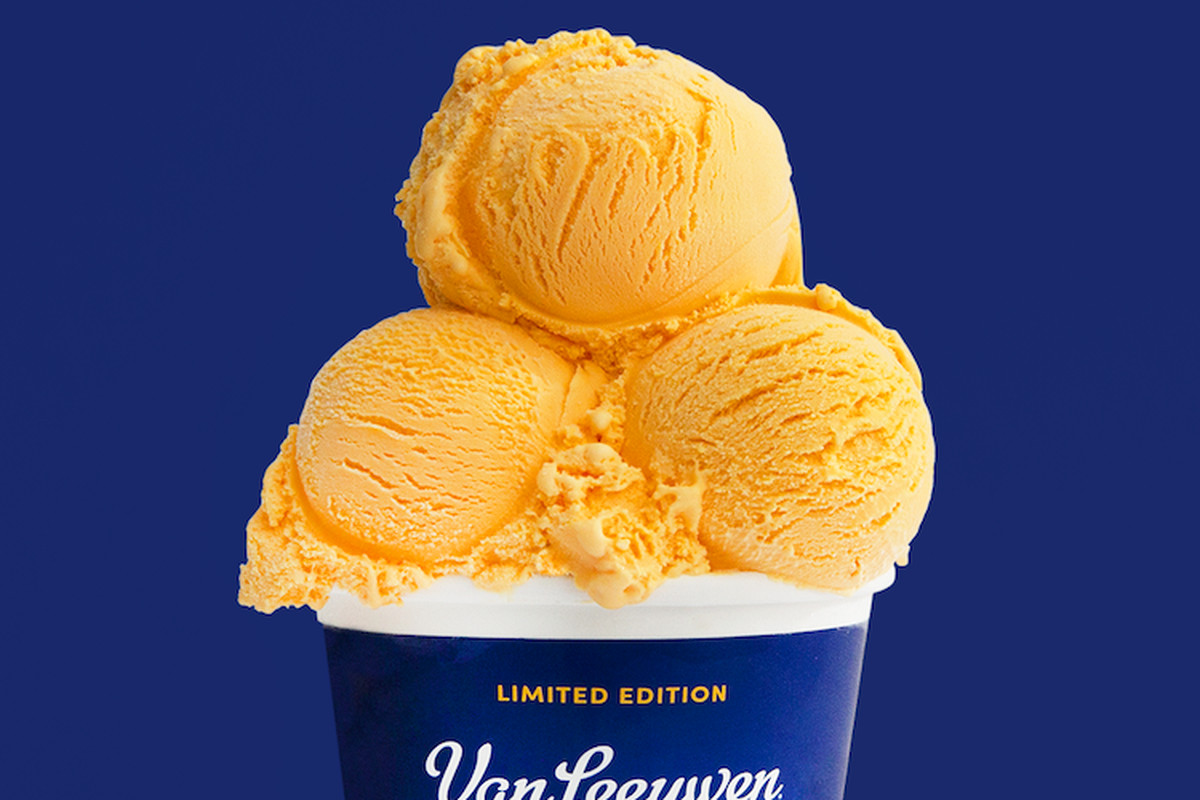 Van Leeuwen and Kraft Mac and Cheese Ice Cream